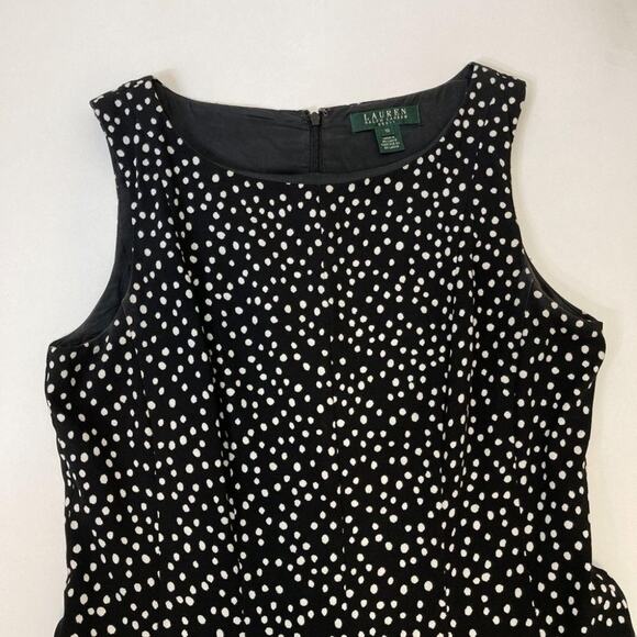 Lauren Ralph Lauren Colorblock Dot Print Sleeveless - Picture 2 of 9